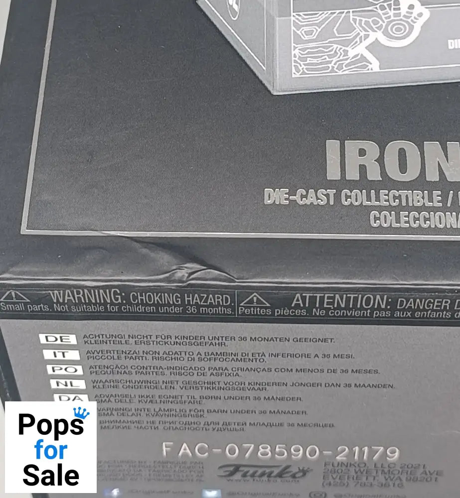 #02 Iron Man - Marvel - DieCast - Damaged Box Funko POP