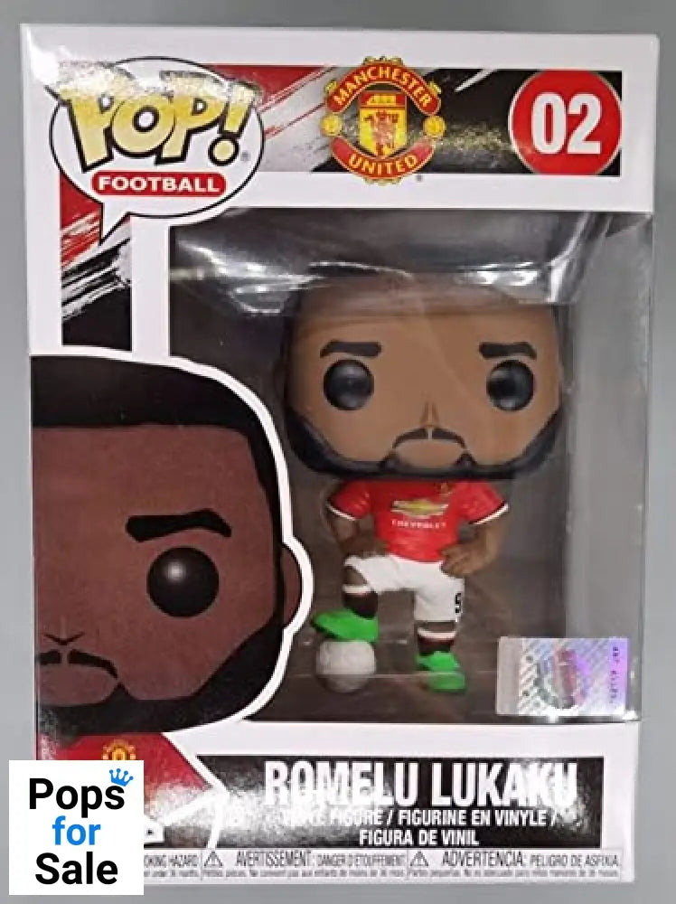 02 Romelu Lukaku - Football - Manchester United Funko POP - Box Damaged