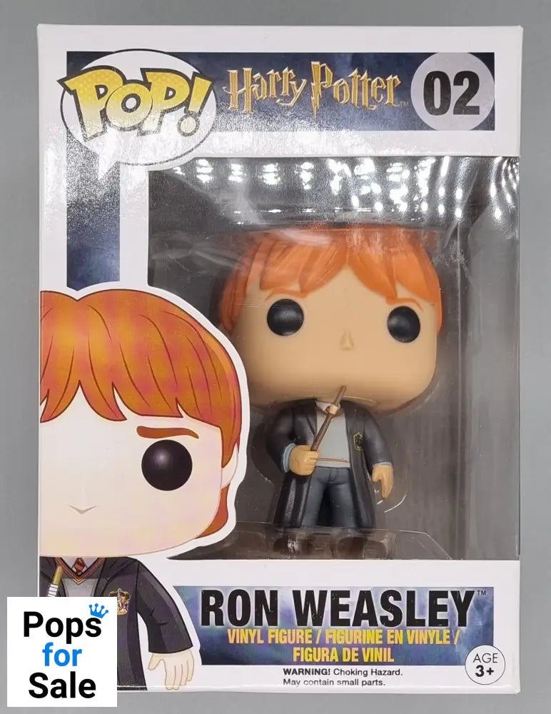 #02 Ron Weasley - Harry Potter - Brand New Funko POP in Protector