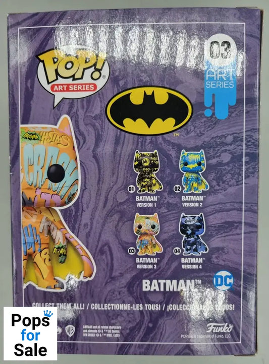 03 Batman (Orange) - Art Series - DC - Funko POP - Box Damaged