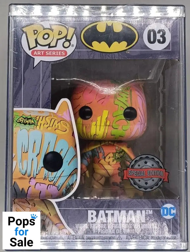 03 Batman (Orange) - Art Series - DC - Funko POP - Box Damaged