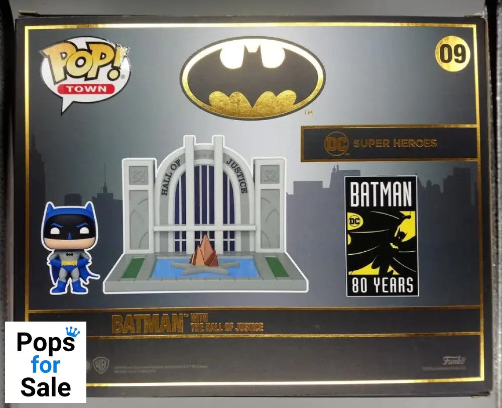 09 Batman (with The Hall of Justice) - Town - DC Funko POP - Box Damaged