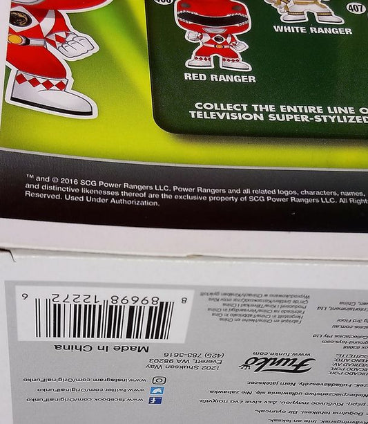 406 Red Ranger (Action Pose) - Power Rangers Box Damaged Funko POP