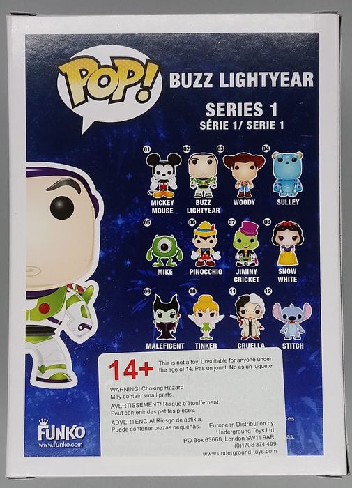 02 Buzz Lightyear - Disney Toy Story (Blue Logo) Funko POP