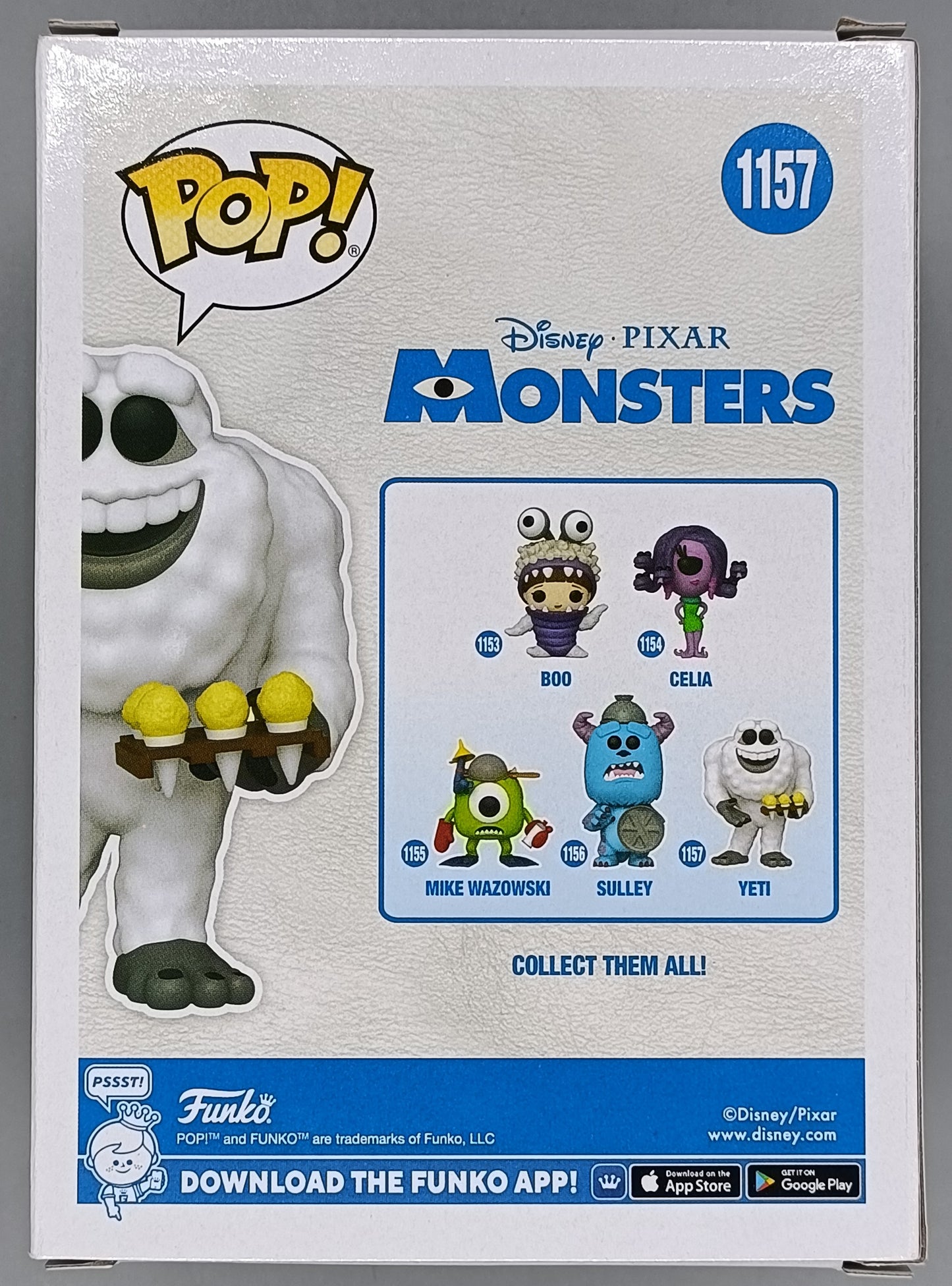 #1157 Yeti Scented - Disney Monsters Inc Funko POP