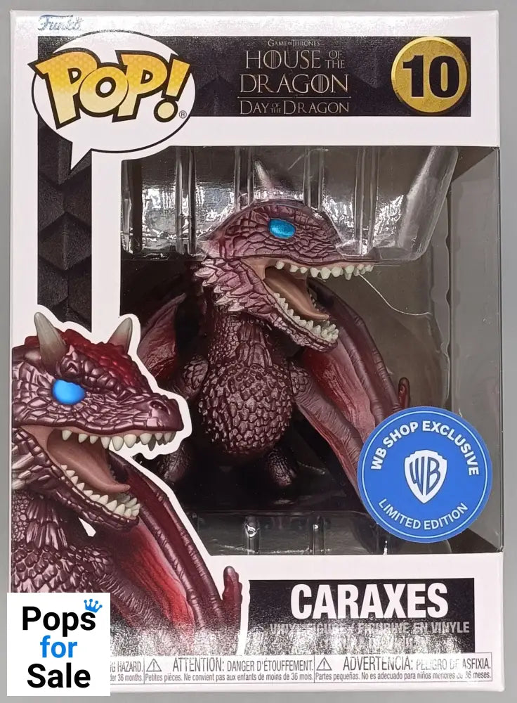 10 Caraxes Metallic House of the Dragon Funko POP
