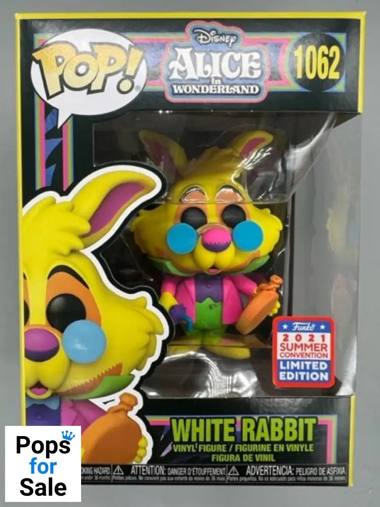 #1062 White Rabbit (Blacklight) Disney Alice In Wonderland 2 Funko POP