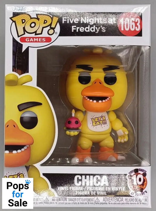 1063 Chica - Five Nights at Freddy's 10th Anniversary FNAF Funko POP - Brand New