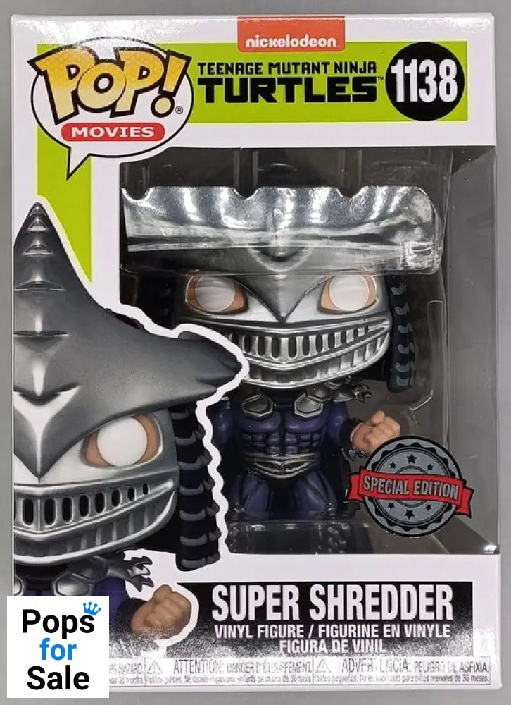 #1138 Super Shredder - Metallic Teenage Mutant Ninja Turtles Funko POP