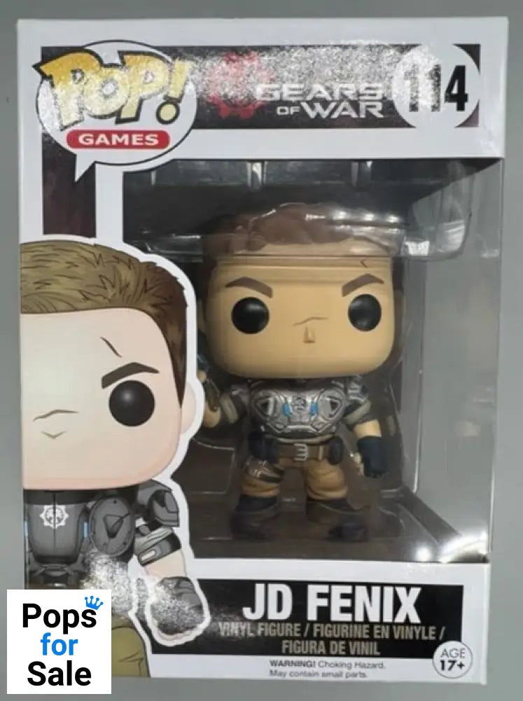 #114 JD Fenix - Gears of War - Funko POP - Box Damaged