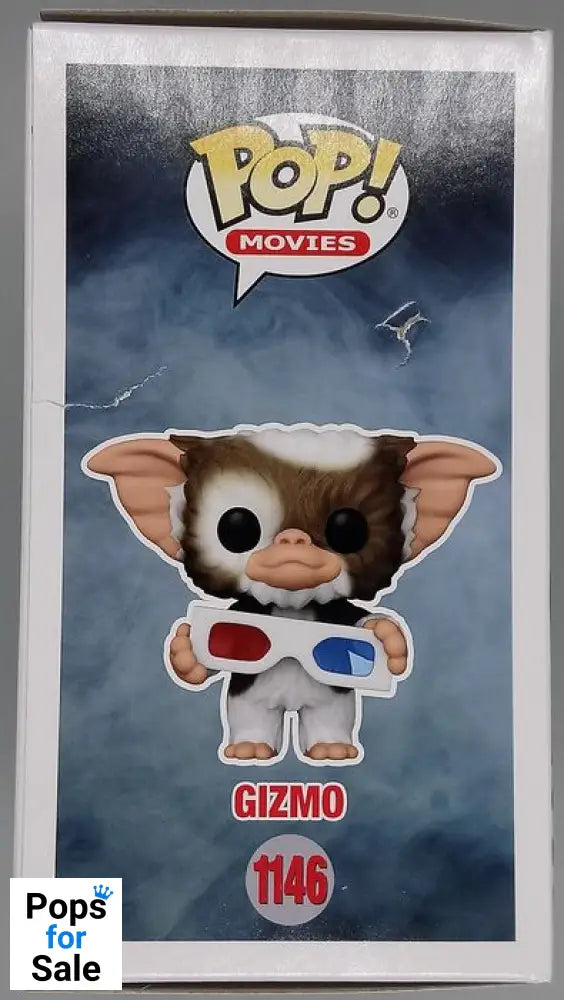 1146 Gizmo (w/ 3D Glasses) - Flocked - Gremlins Funko POP - Box Damaged