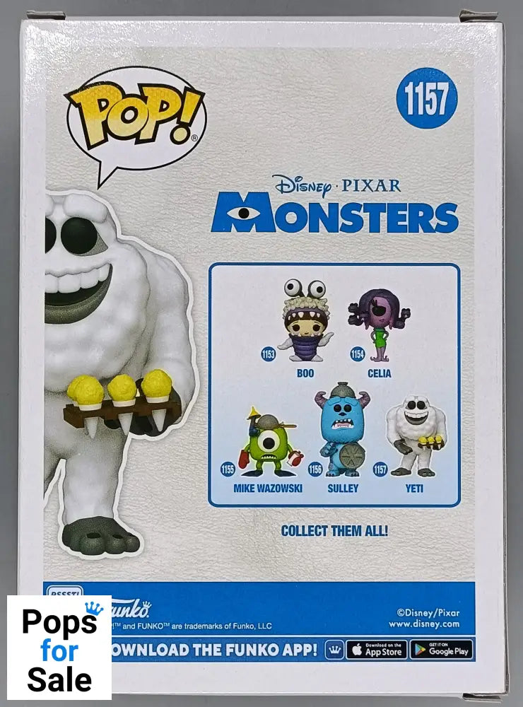 #1157 Yeti Scented - Disney Monsters Inc Funko POP