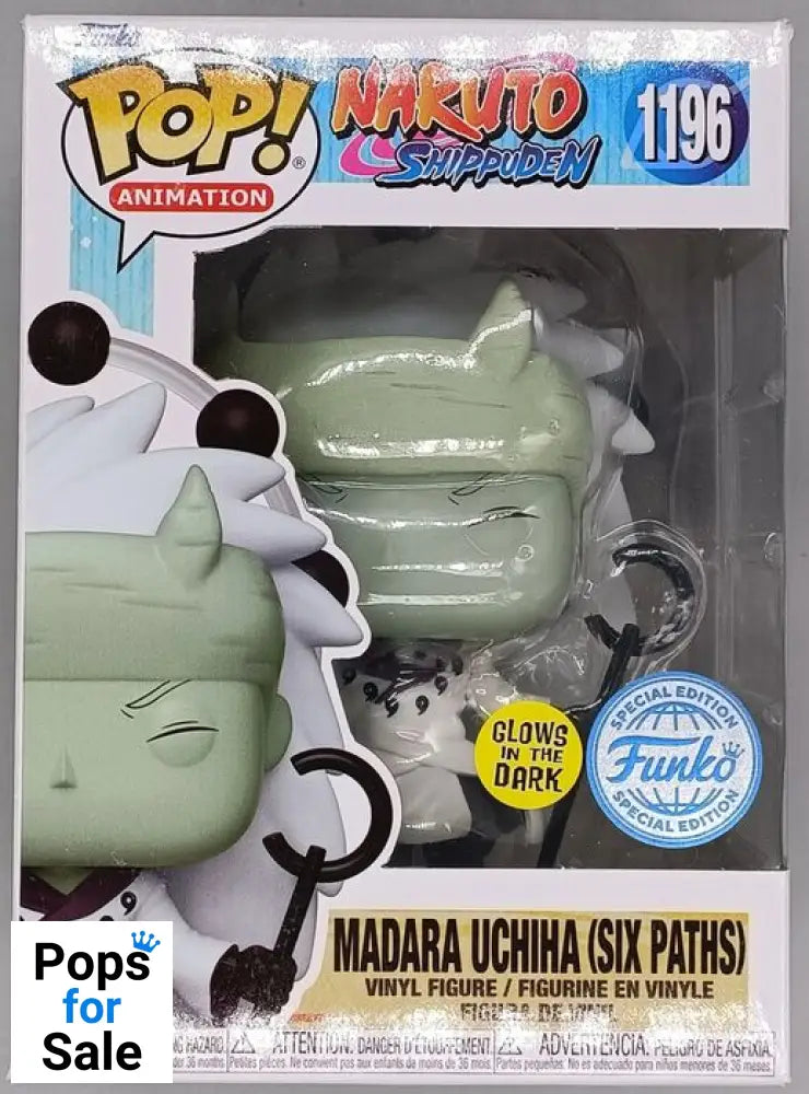 #1196 Madara Uchiha (Six Paths) Glow - Naruto Shippuden Funko POP