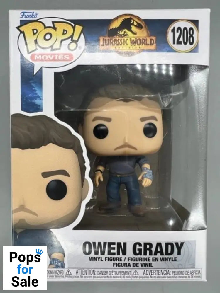 1208 Owen Grady - Jurassic World Dominion - Funko POP - Box Damaged