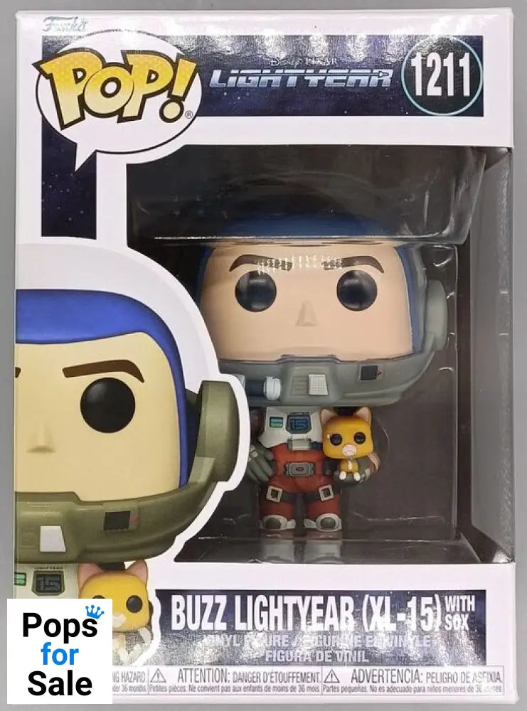 #1211 Buzz Lightyear (XL-15 with Sox) - Disney Lightyear Funko POP