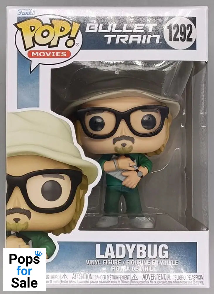 #1292 Ladybug - Bullet Train - Brand New Funko POP in Protector