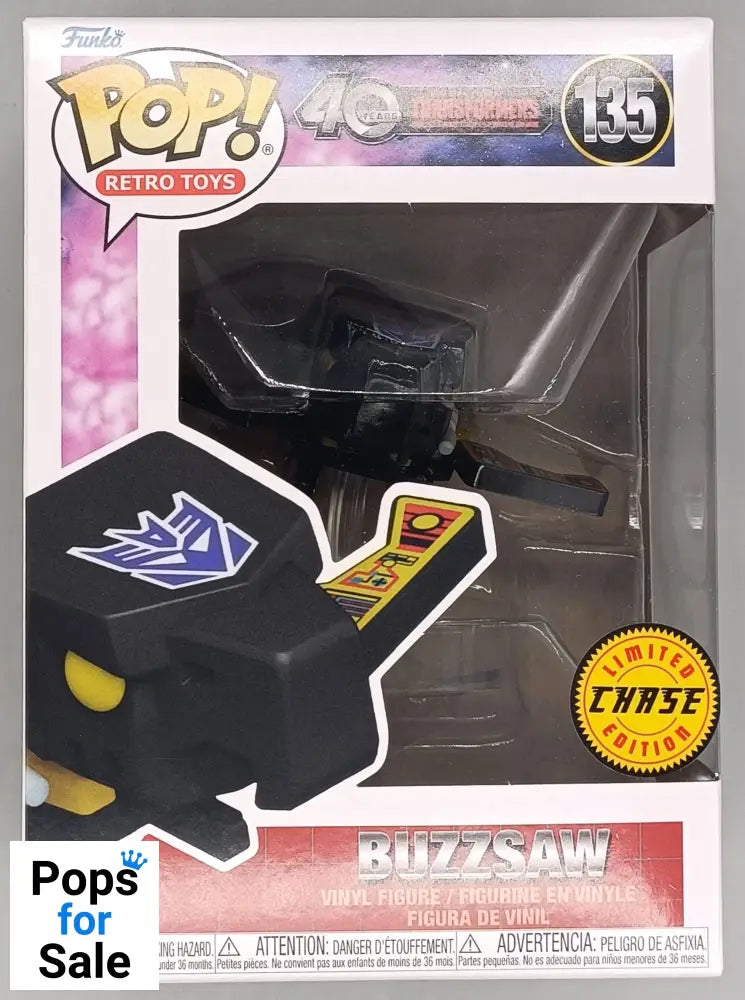 135 Buzzsaw (Chase) - Transformers: More Then Meets The Eye Funko POP - Brand New