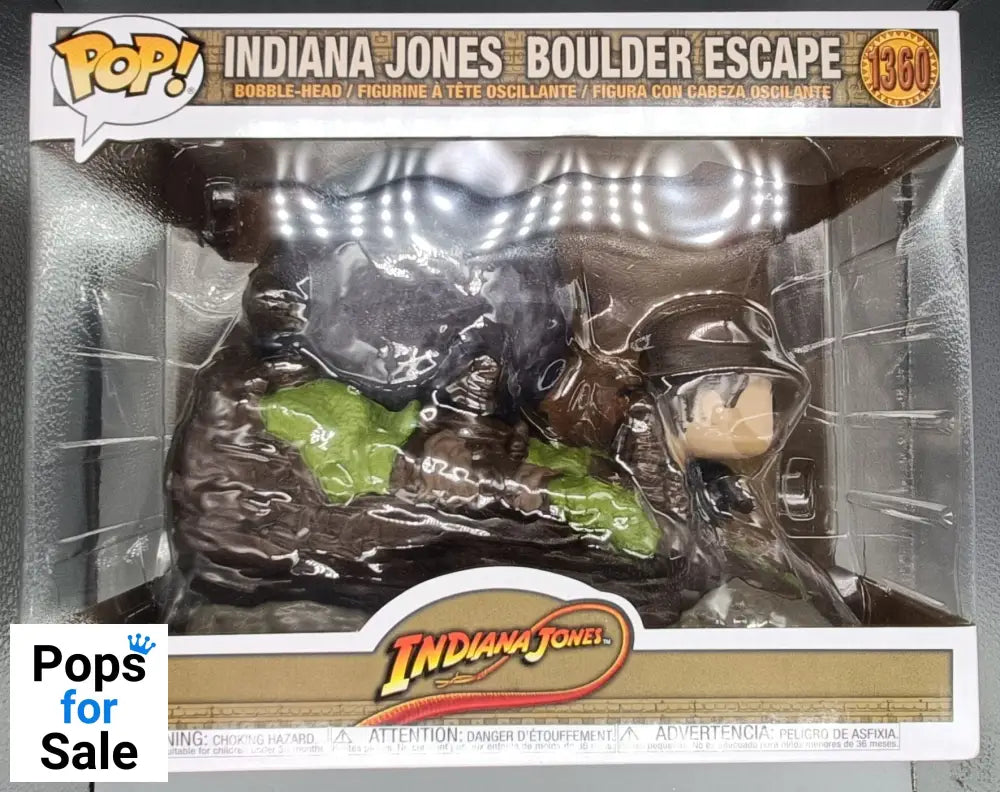 1360 Indiana Jones Boulder Escape Movie Moment Disney Funko POP