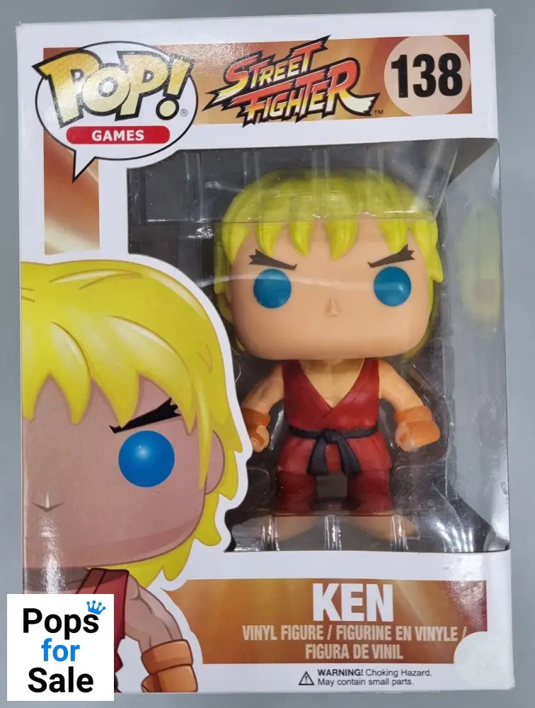 138 Ken - Street Fighter - Funko POP - Box Damaged