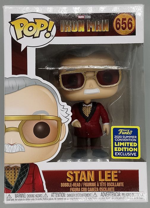 656 Stan Lee (Hef) - Marvel Iron Man Funko POP