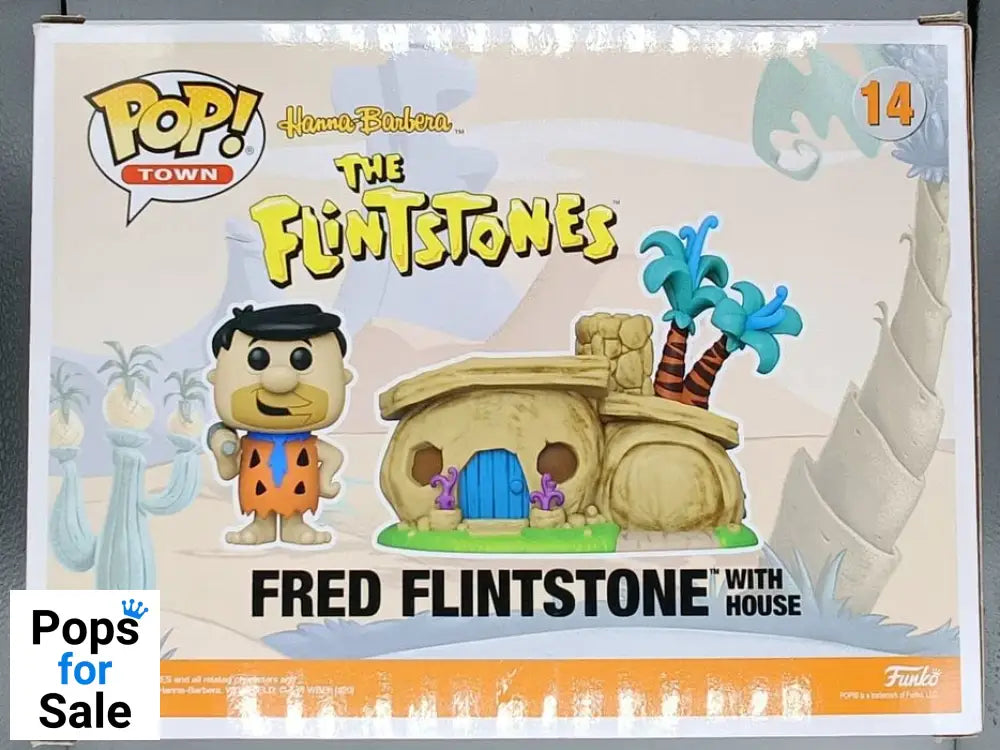 14 Fred Flintstone (with House) Town - Flintstones Funko POP - Box Damaged