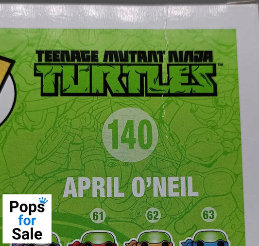 #140 April O'Neil - Teenage Mutant Ninja Turtles TMNT Box Damaged Funko POP