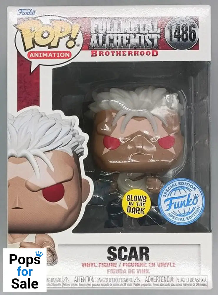 1486 Scar (Glow) - Fullmetal Alchemist Funko POP