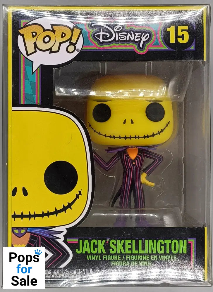 #15 Jack Skellington - Blacklight - Disney TNBC Funko POP