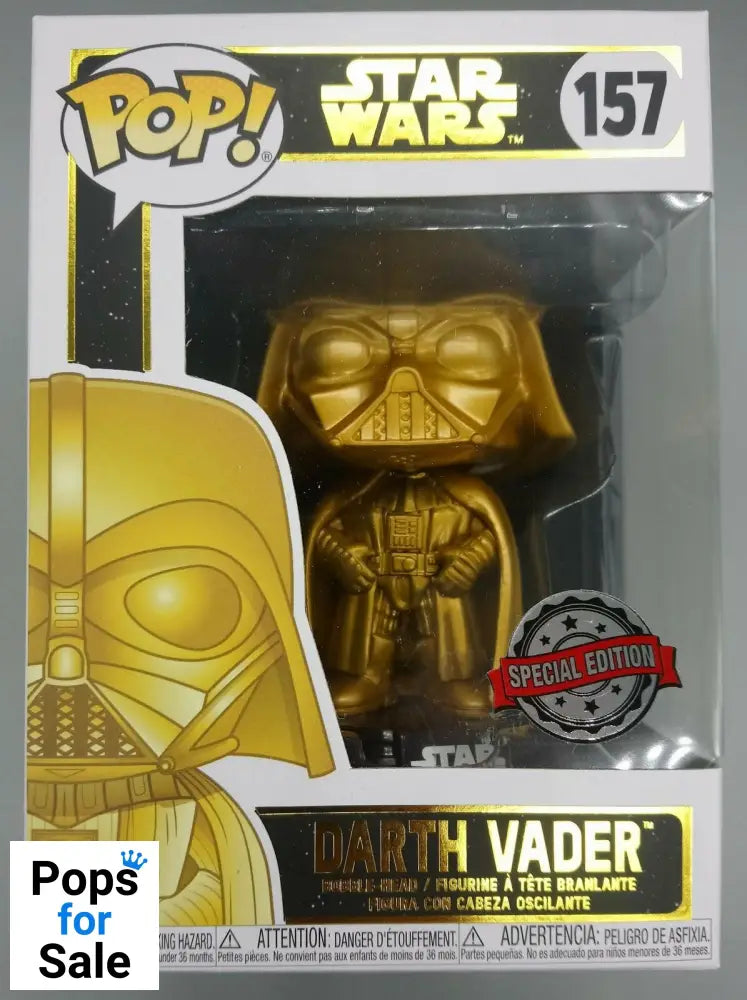 #157 Darth Vader (Gold) - Star Wars - Special Edition Funko POP