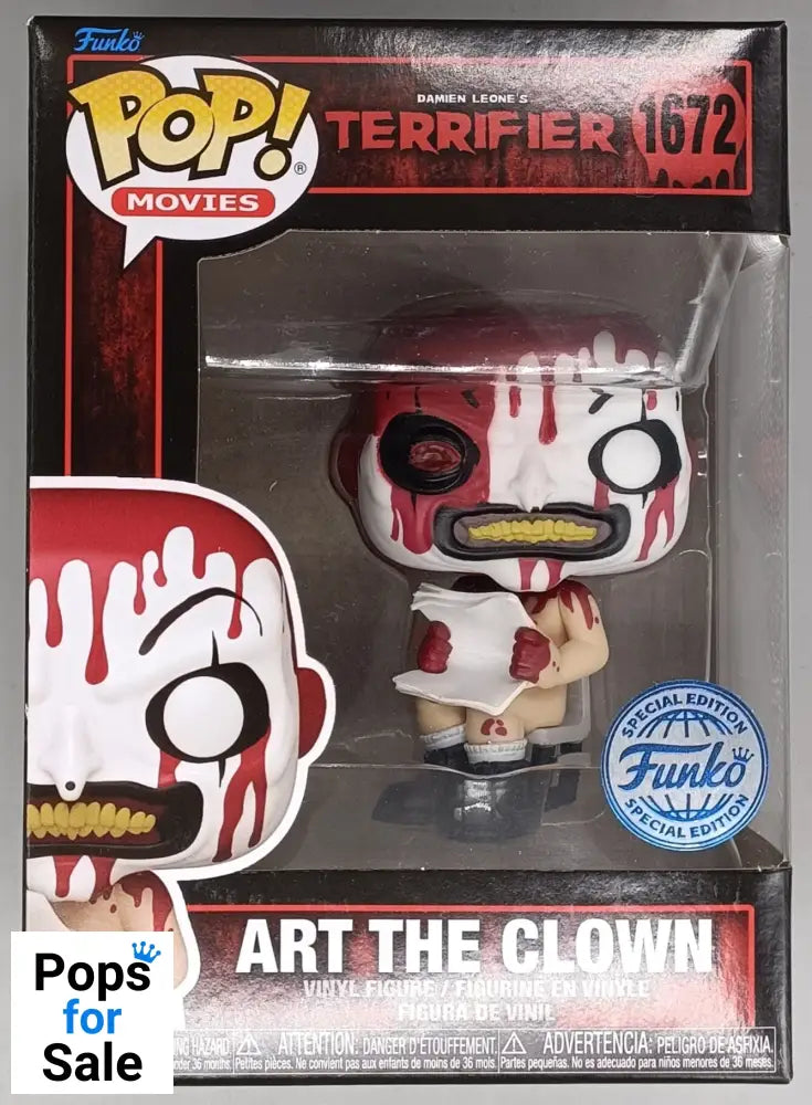 1672 Art the Clown (Bloody) - Terrifier Funko POP - Brand New