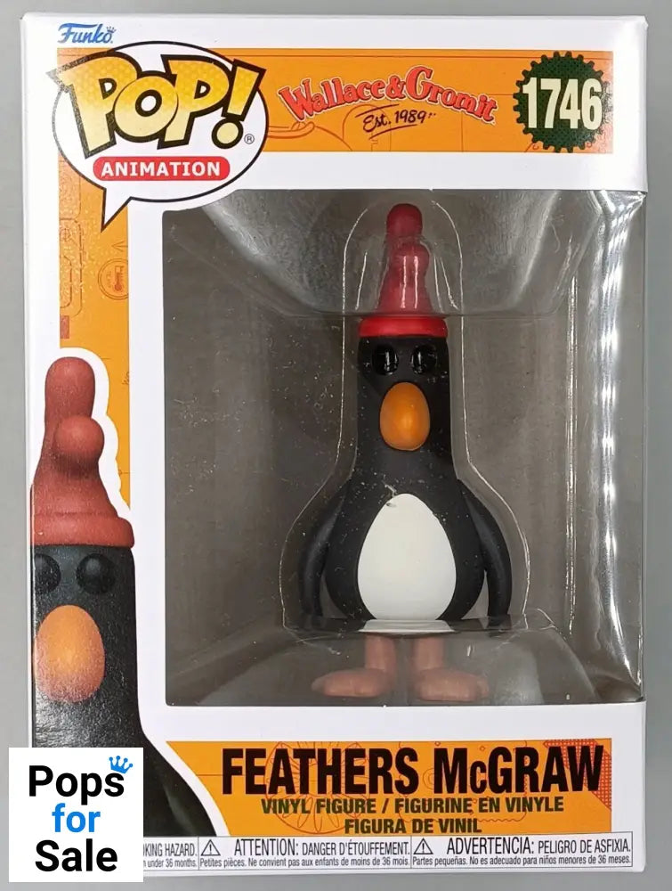 1746 Feathers McGraw - Wallace & Gromit Funko POP - Brand New