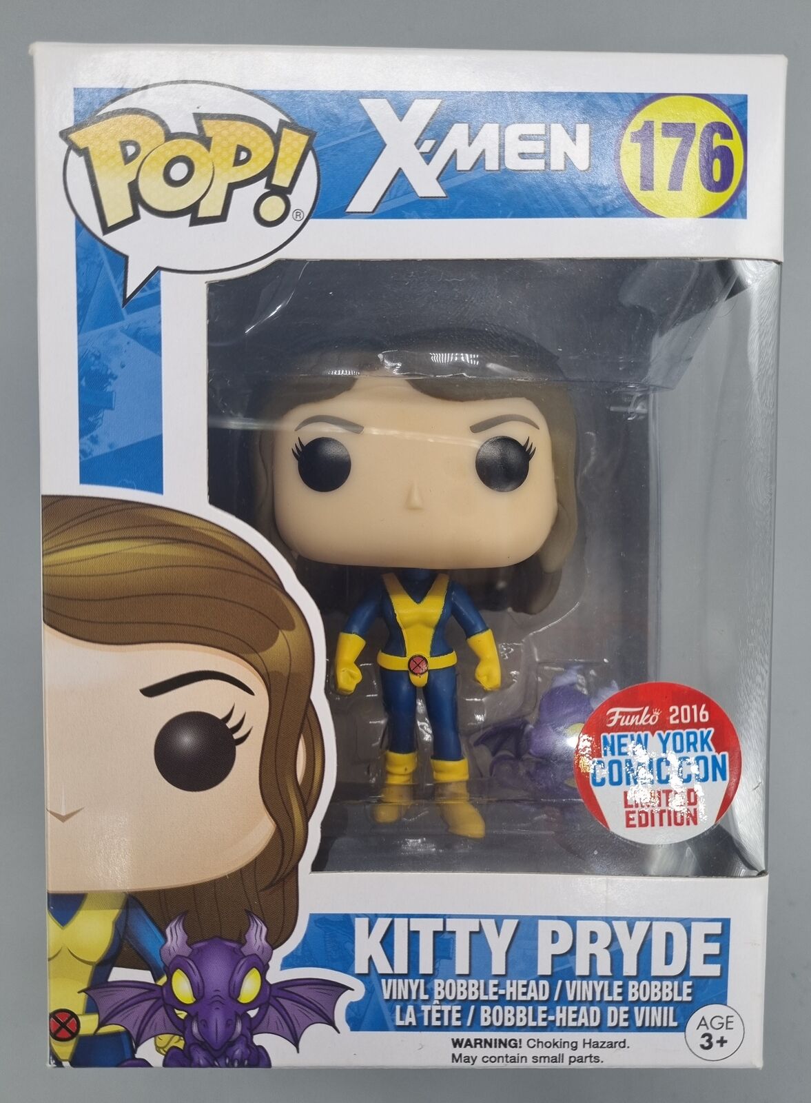 #176 Kitty Pryde (w/ Lockheed) - Marvel X-Men 2016 Con Exc Funko POP - PopsforSale.co.uk