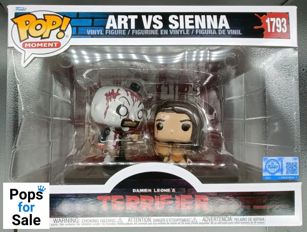 1793 Art vs Sienna - Terrifier 2 - Horror Movie Moment Funko POP - Brand New