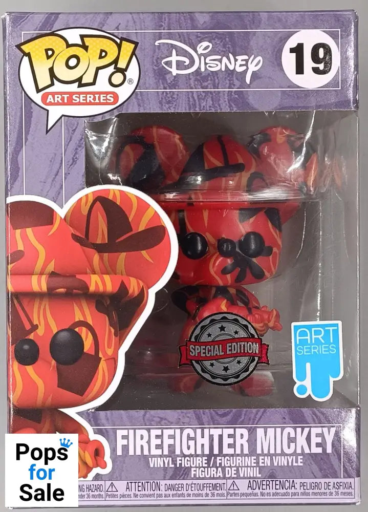 19 Firefighter Mickey - Art Series - Disney Funko POP