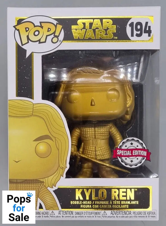 194 Kylo Ren (Gold) - Star Wars The Rise of Skywalker Funko POP