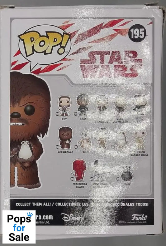#195 Chewbacca (w/ Porg) - Star Wars - Box Damaged Funko POP
