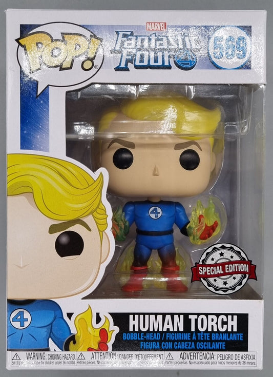 #569 Human Torch (w/ Flames) - Marvel Fantastic Four Funko POP