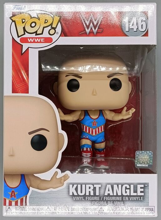 146 Kurt Angle - WWE - New Funko POP with Protector