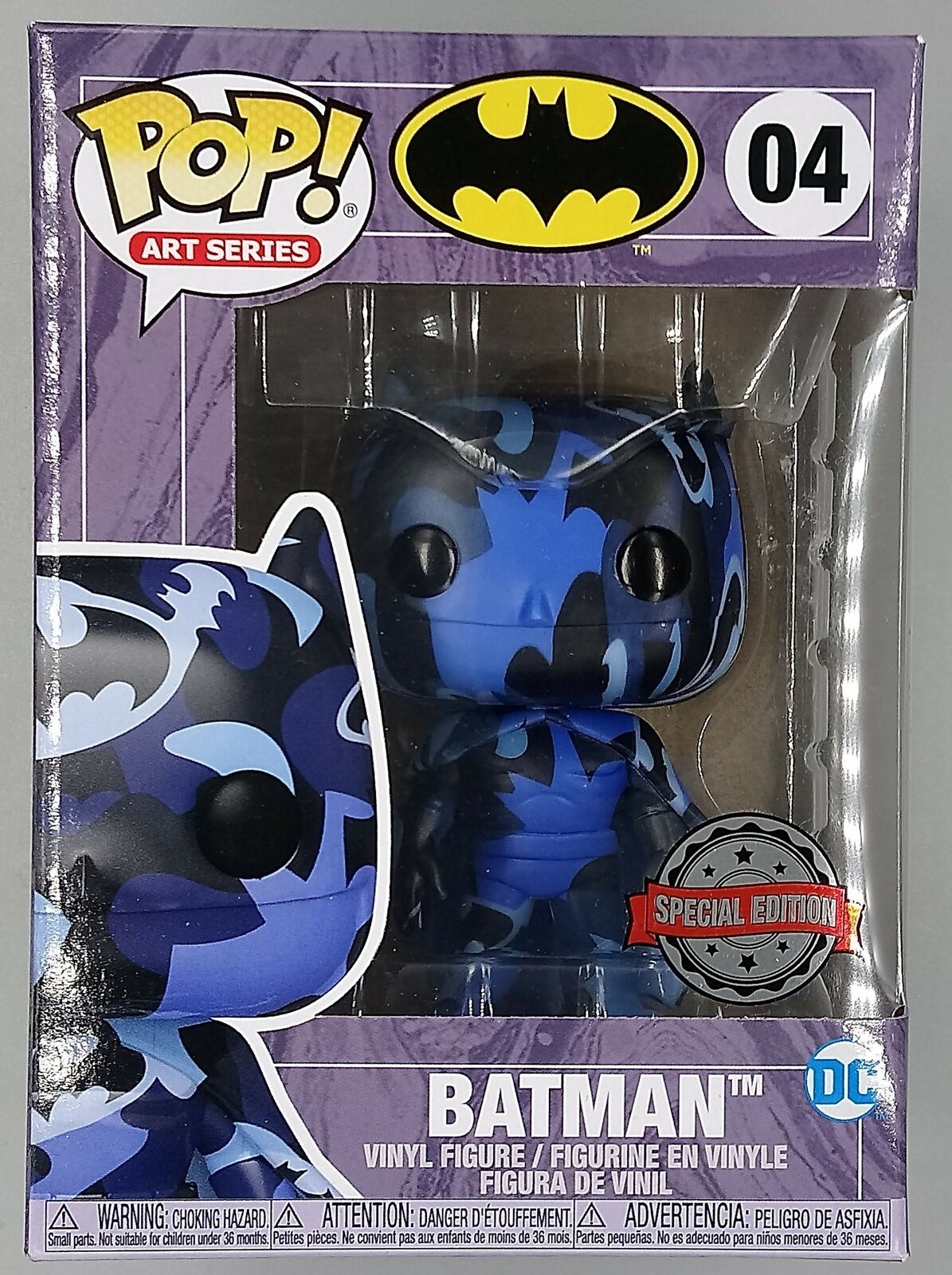 #04 Batman (Dark Blue) - DC Art Series Funko POP