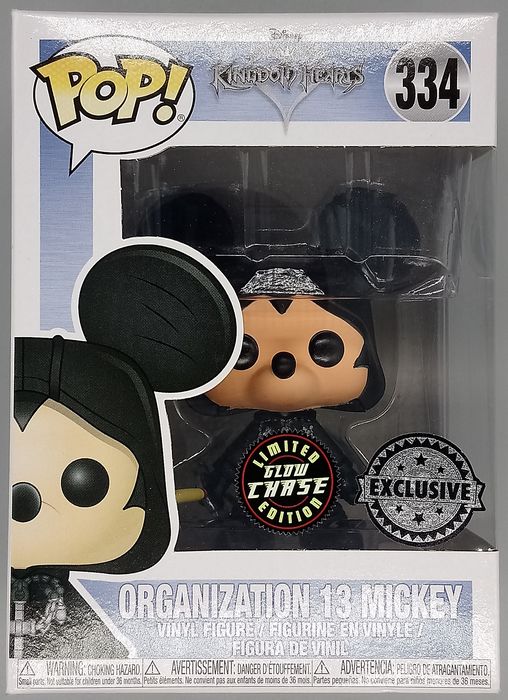 #334 Organization 13 Mickey Glow Chase Disney Kingdom Hearts Funko POP
