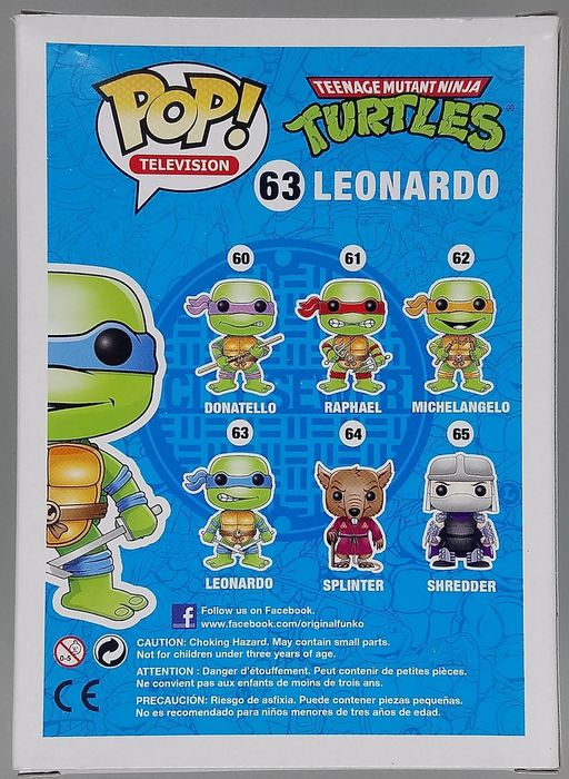 63 Leonardo - Teenage Mutant Ninja Turtles Funko POP