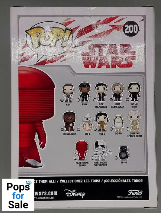 #200 Praetorian Guard - Star Wars - The Last Jedi Box Damaged Funko POP