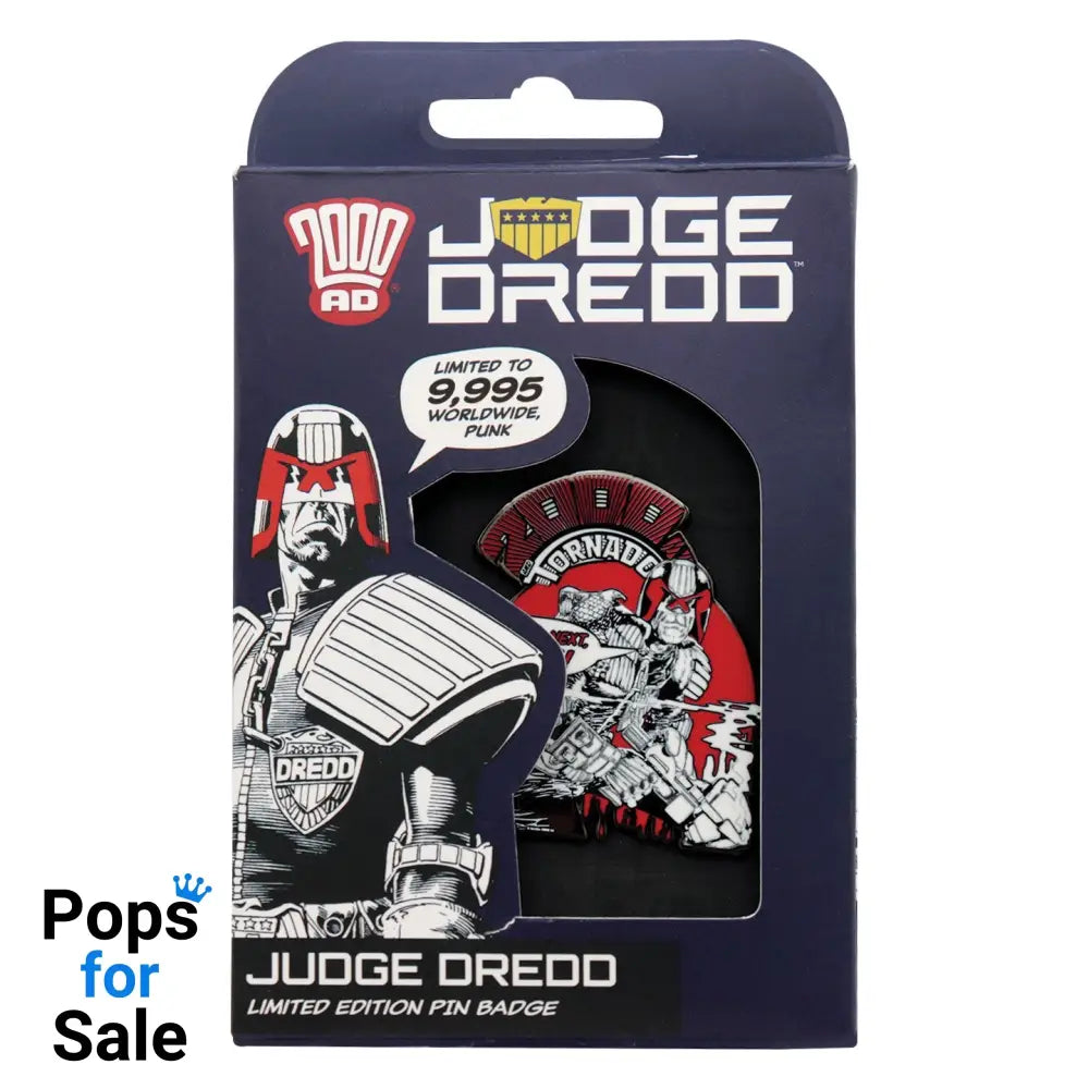 2000 AD Judge Dredd Youre Next Punk Pin Badge