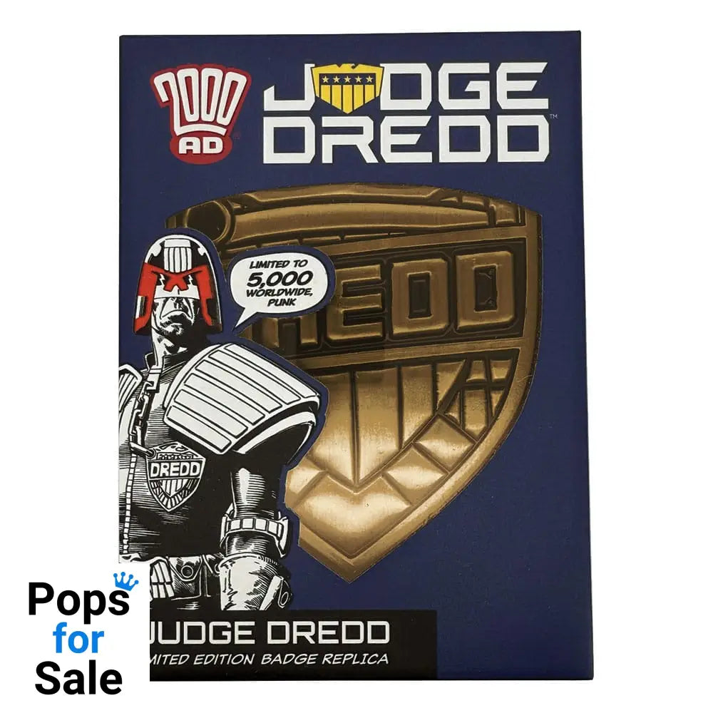 2000 AD Replica Judge Dredd Badge Limited Edition Replicas 1/1