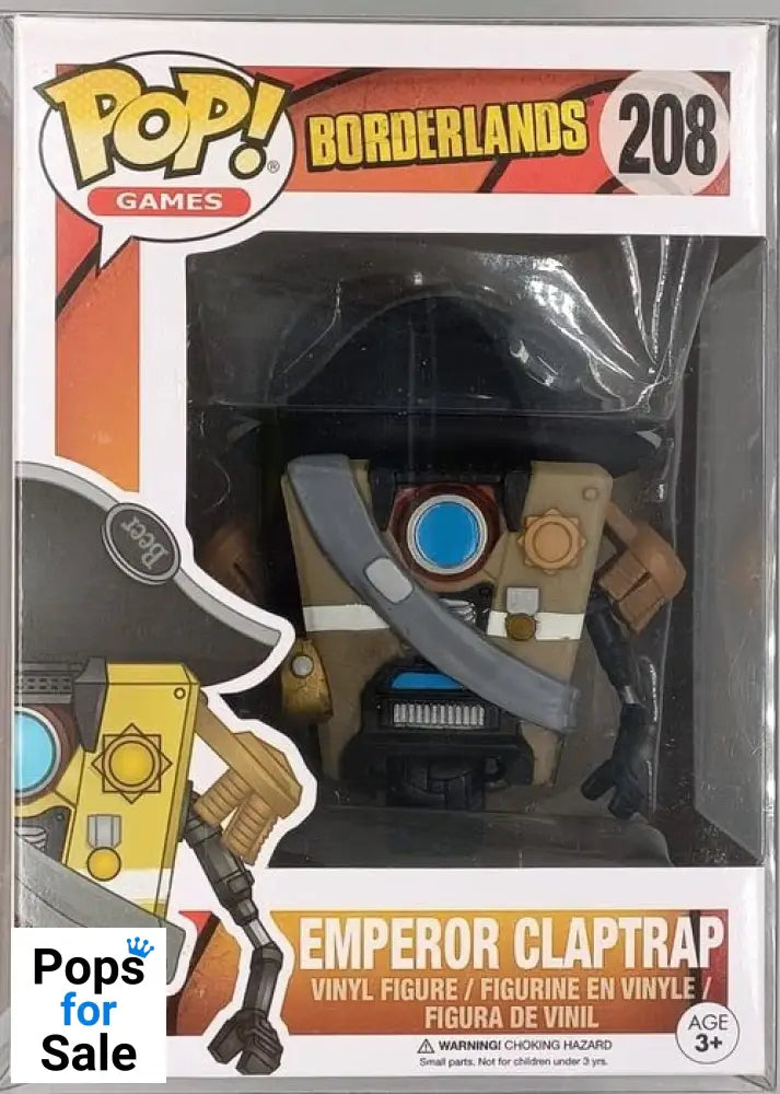 208 Emperor Claptrap - Borderlands - Funko POP - Box Damaged