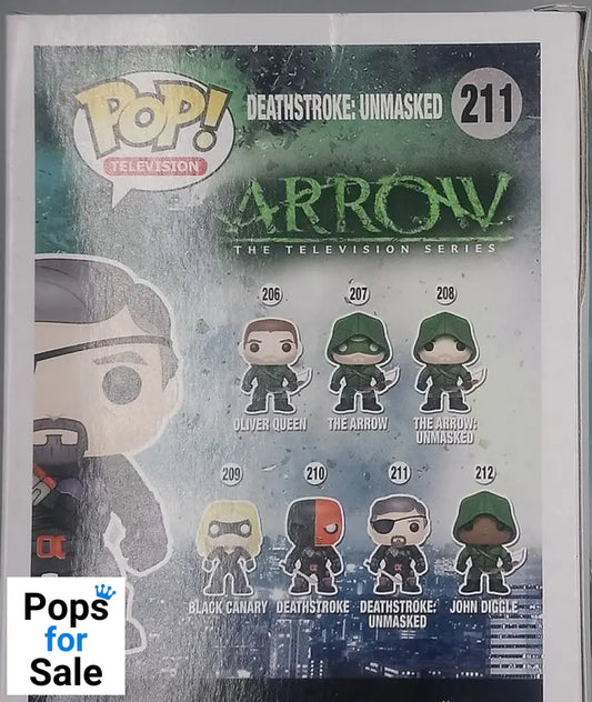 #211 Deathstroke: Unmasked - Arrow - Exclusive - Box Damaged Funko POP