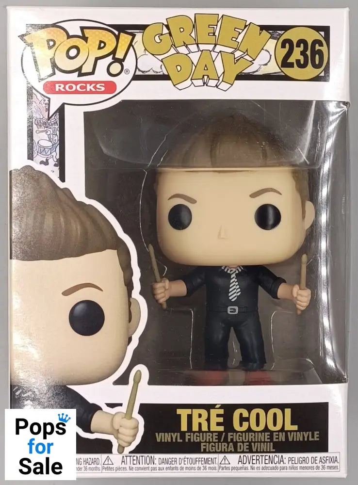 236 Tré Cool - Green Day - Rocks Funko POP