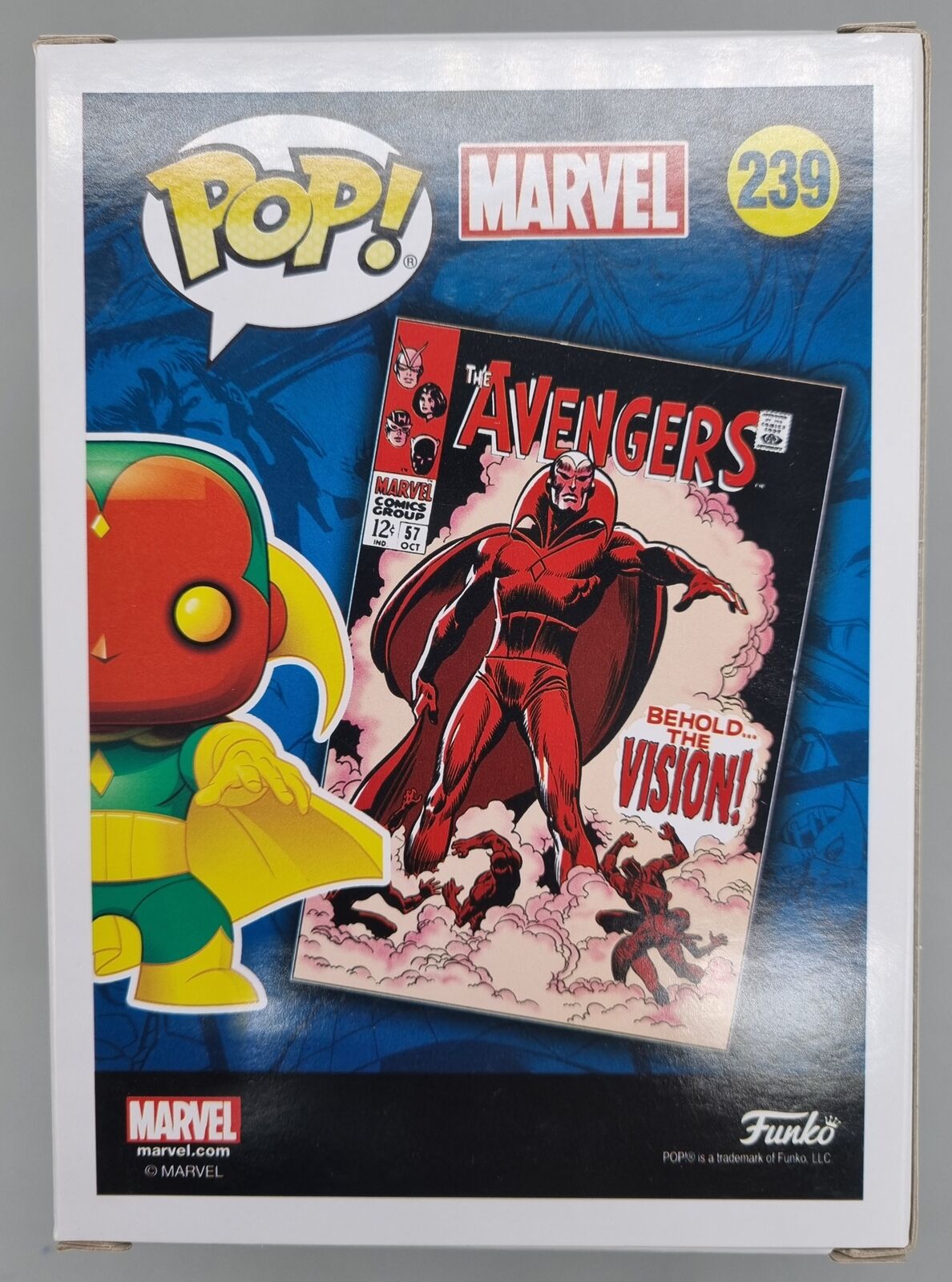 #239 Vision (Avengers #57) - Marvel Collectors Corps Funko POP - PopsforSale.co.uk
