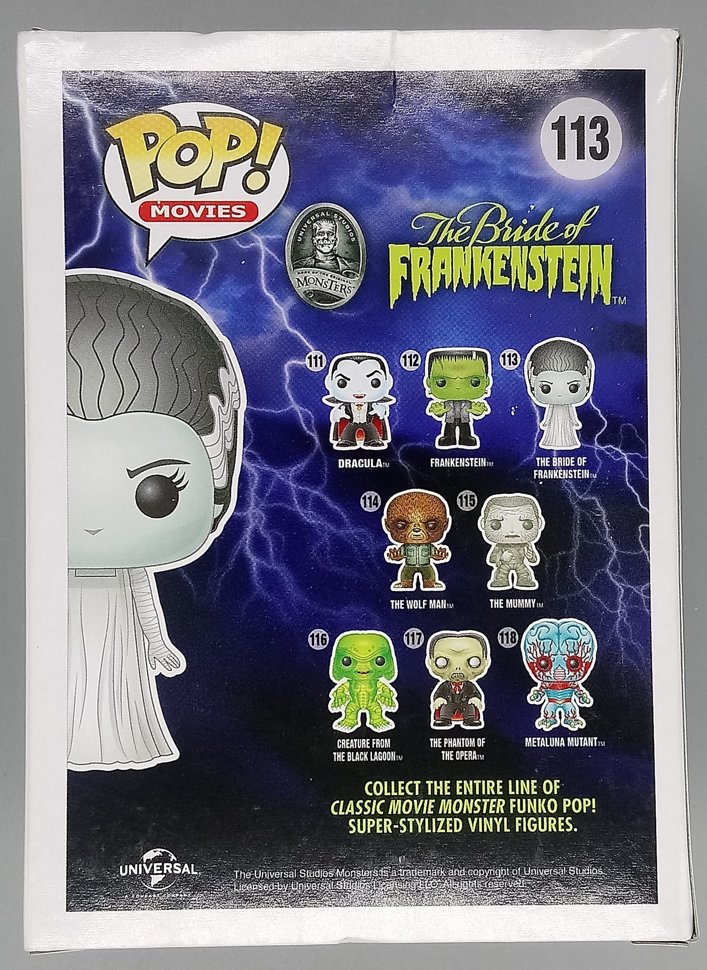 113 The Bride of Frankenstein - Universal Monsters - Horror - Box Damaged Funko POP