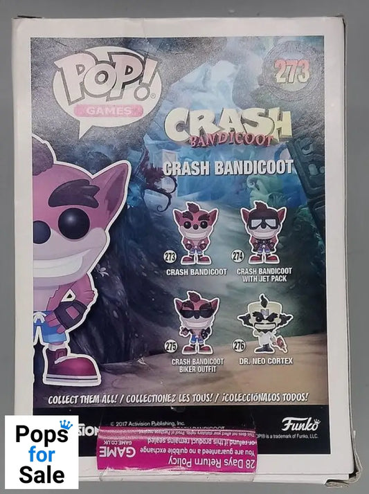 #273 Crash Bandicoot - Glow - Crash Bandicoot - Box Damaged Funko POP